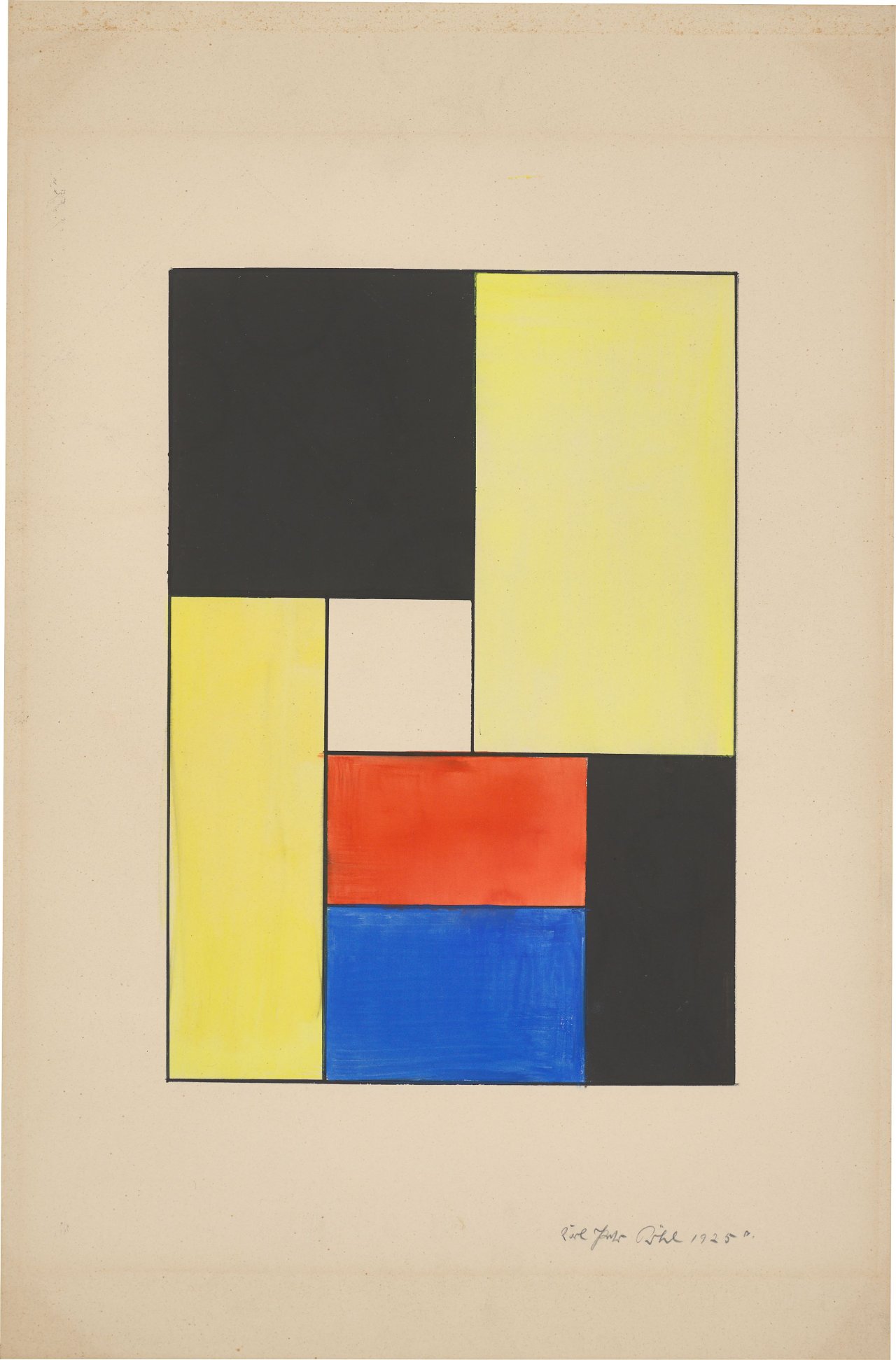 This picture shows the following artwork: Karl Peter Röhl. Untitled. 1925.