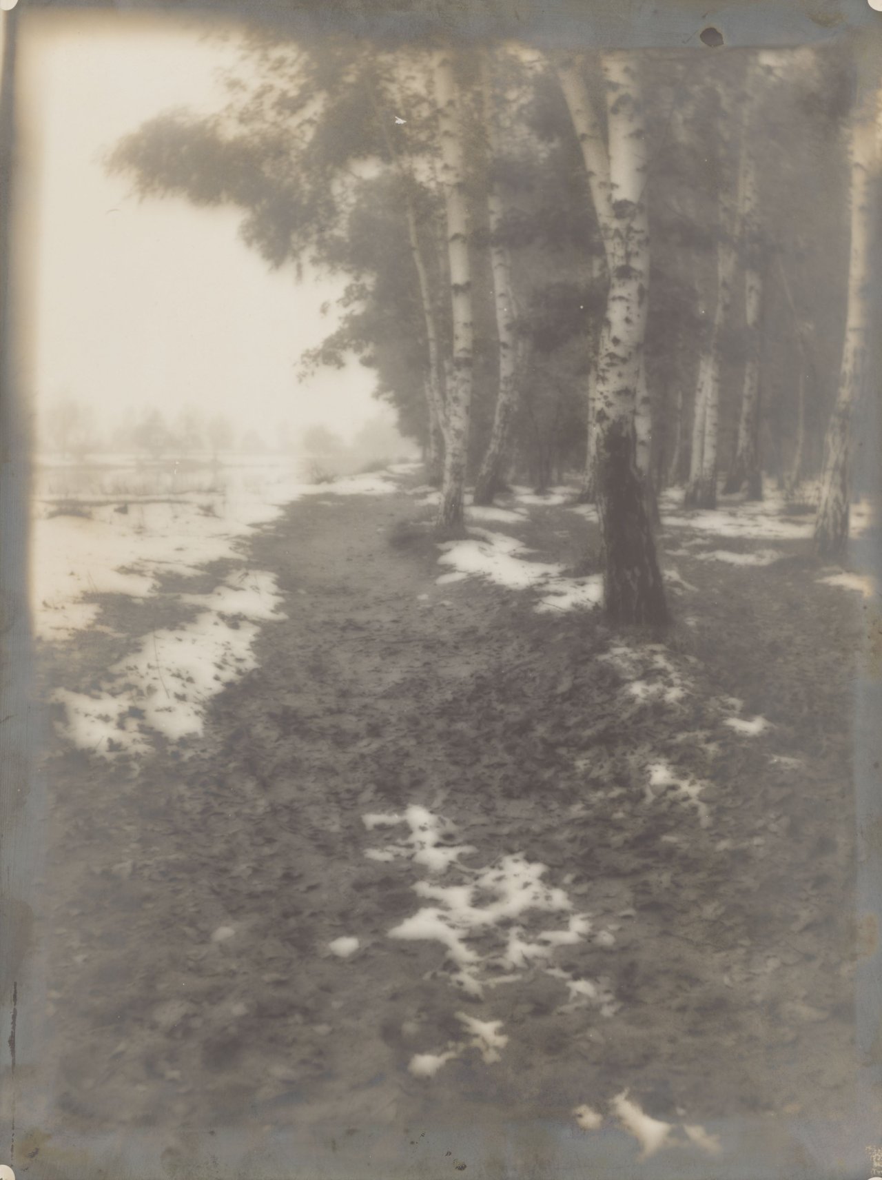 Auf diesem Bild ist das folgende Kunstwerk zu sehen: Josef Sudek. Winter. Um 1922.