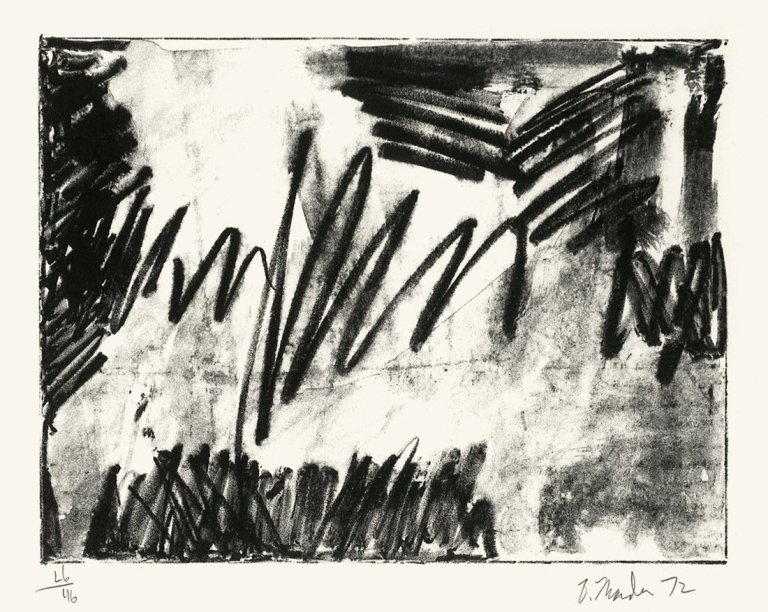 Auf diesem Bild ist das folgende Kunstwerk zu sehen: Brice Marden. „# 6“. 1972.