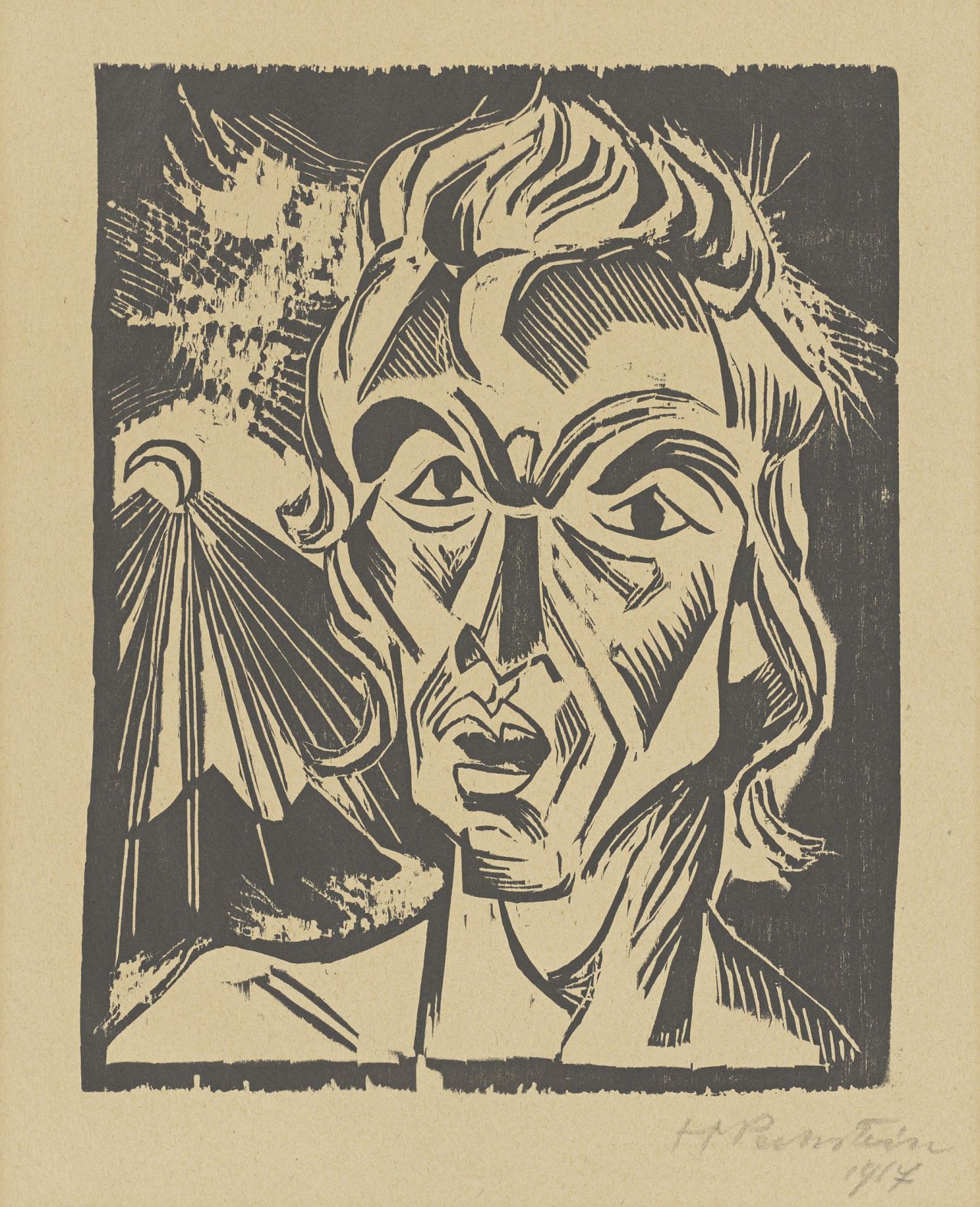 Auf diesem Bild ist das folgende Kunstwerk zu sehen: Max Pechstein. „Nacht“. 1917.