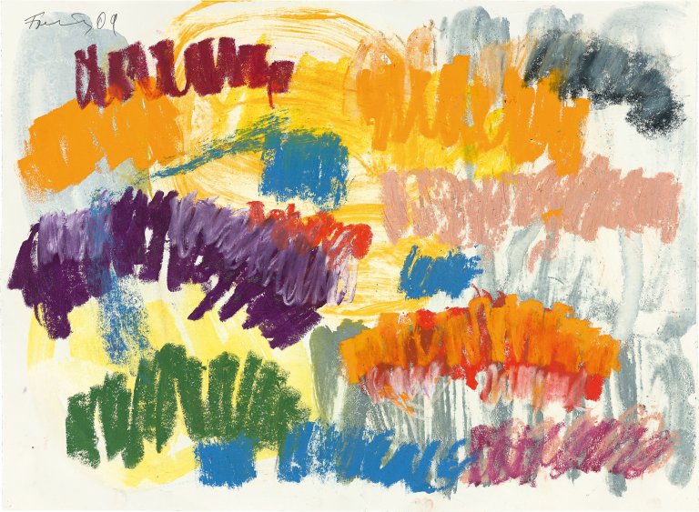 Auf diesem Bild ist das folgende Kunstwerk zu sehen: Günther Förg. „an die Leine“. 2009.