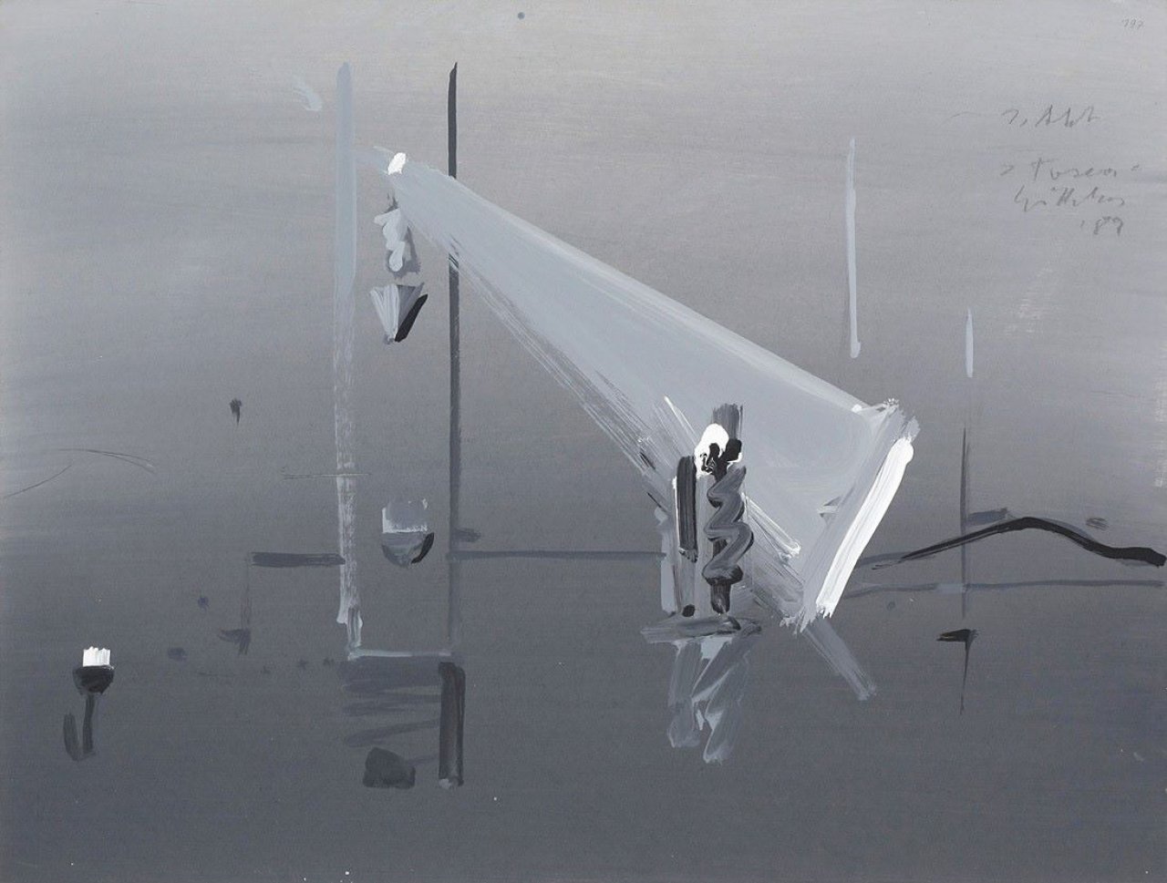 This picture shows the following artwork: Ben Willikens. „1. Akt - Tosca“. 1989.