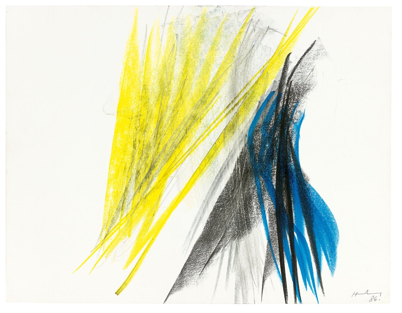 This picture shows the following artwork: Hans Hartung. 