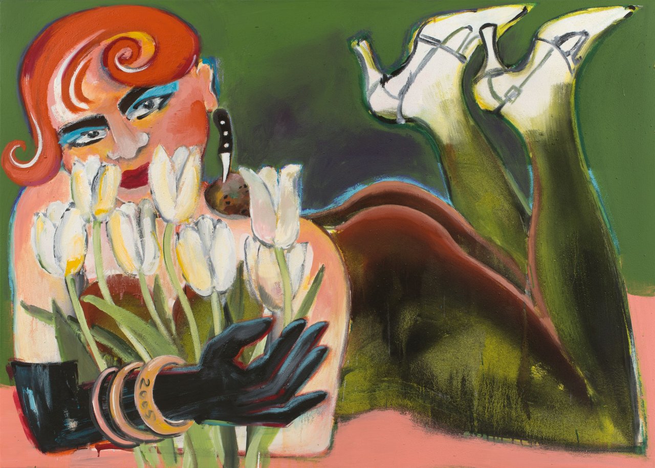 Auf diesem Bild ist das folgende Kunstwerk zu sehen: Elvira Bach. Ohne Titel. 2005.