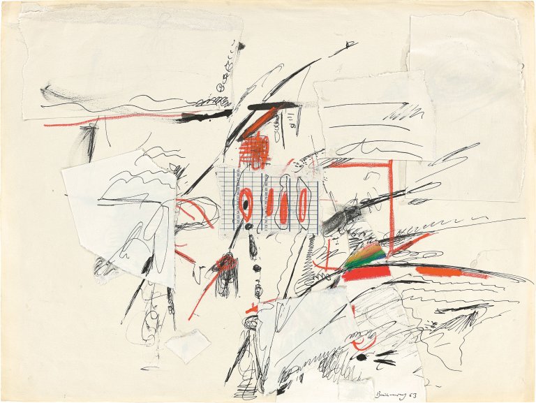 Auf diesem Bild ist das folgende Kunstwerk zu sehen: Peter Brüning. „Ohne Titel“. 1963.