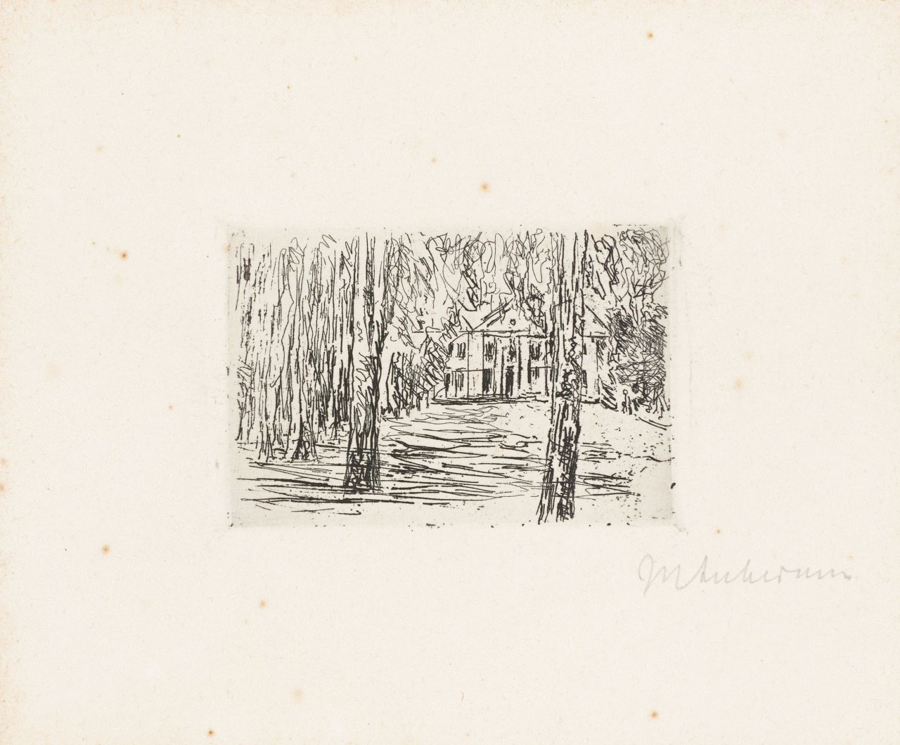 This picture shows the following artwork: Max Liebermann. „Mein Landhaus in Wannsee“. 1922.