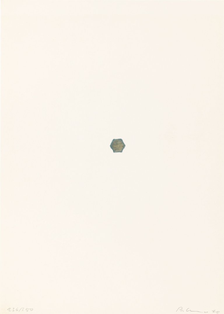 Auf diesem Bild ist das folgende Kunstwerk zu sehen: Blinky Palermo. „Ohne Titel (1970)“. 1970.