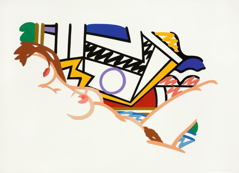 Auf diesem Bild ist das folgende Kunstwerk zu sehen: Tom Wesselmann. Monica Nude with Lichtenstein. 2002.