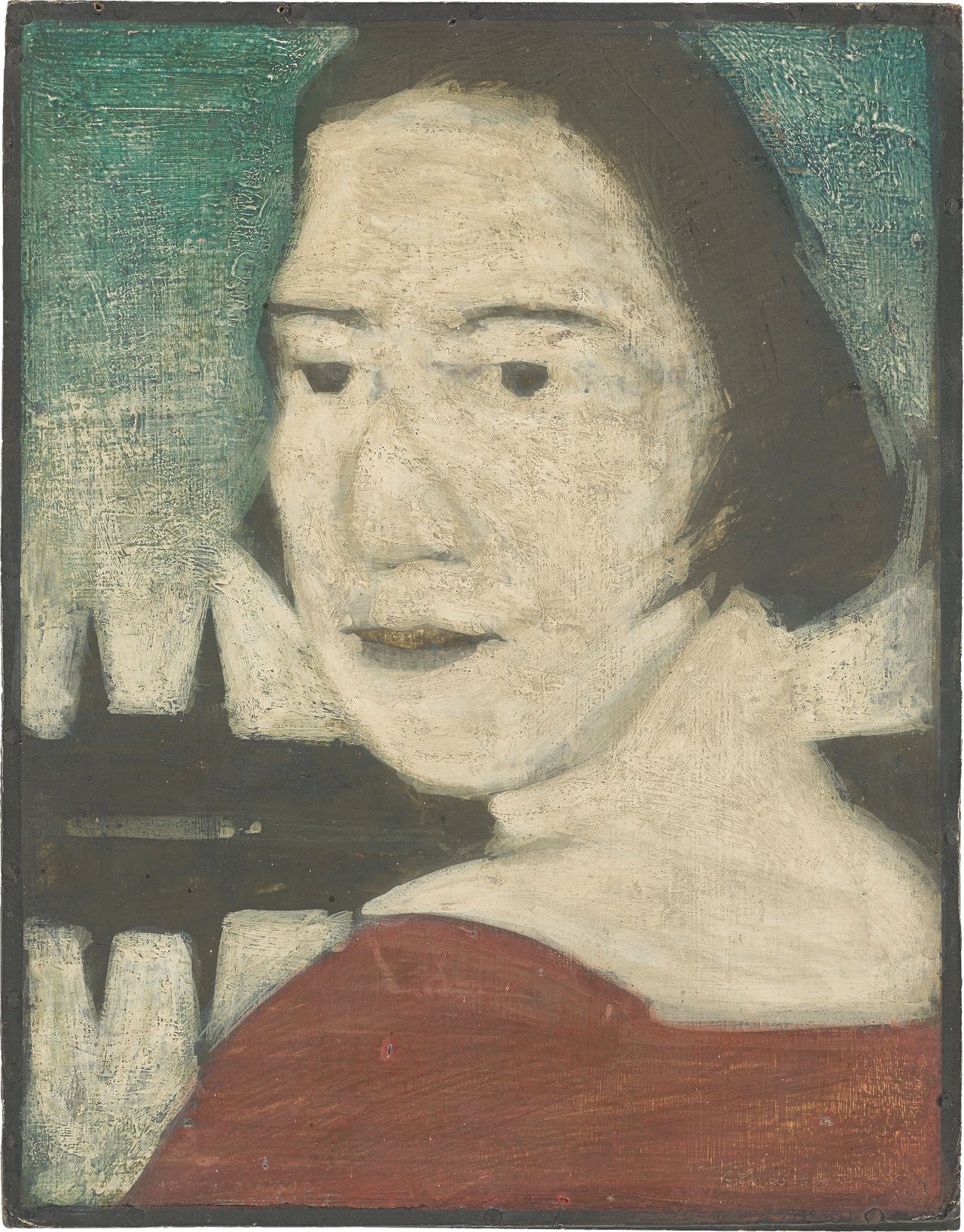 This picture shows the following artwork: Hermann Glöckner. ”Die Türme (Frauenbildnis)”. 1927.