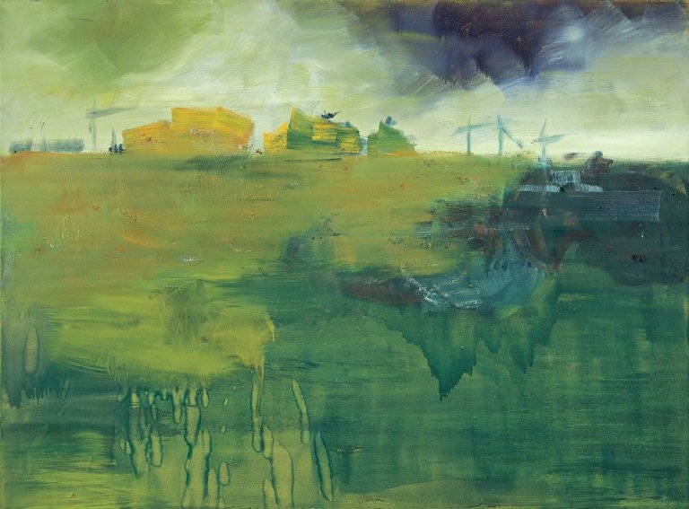Auf diesem Bild ist das folgende Kunstwerk zu sehen: Rainer Fetting. „Potsdamer Platz“. 1993.