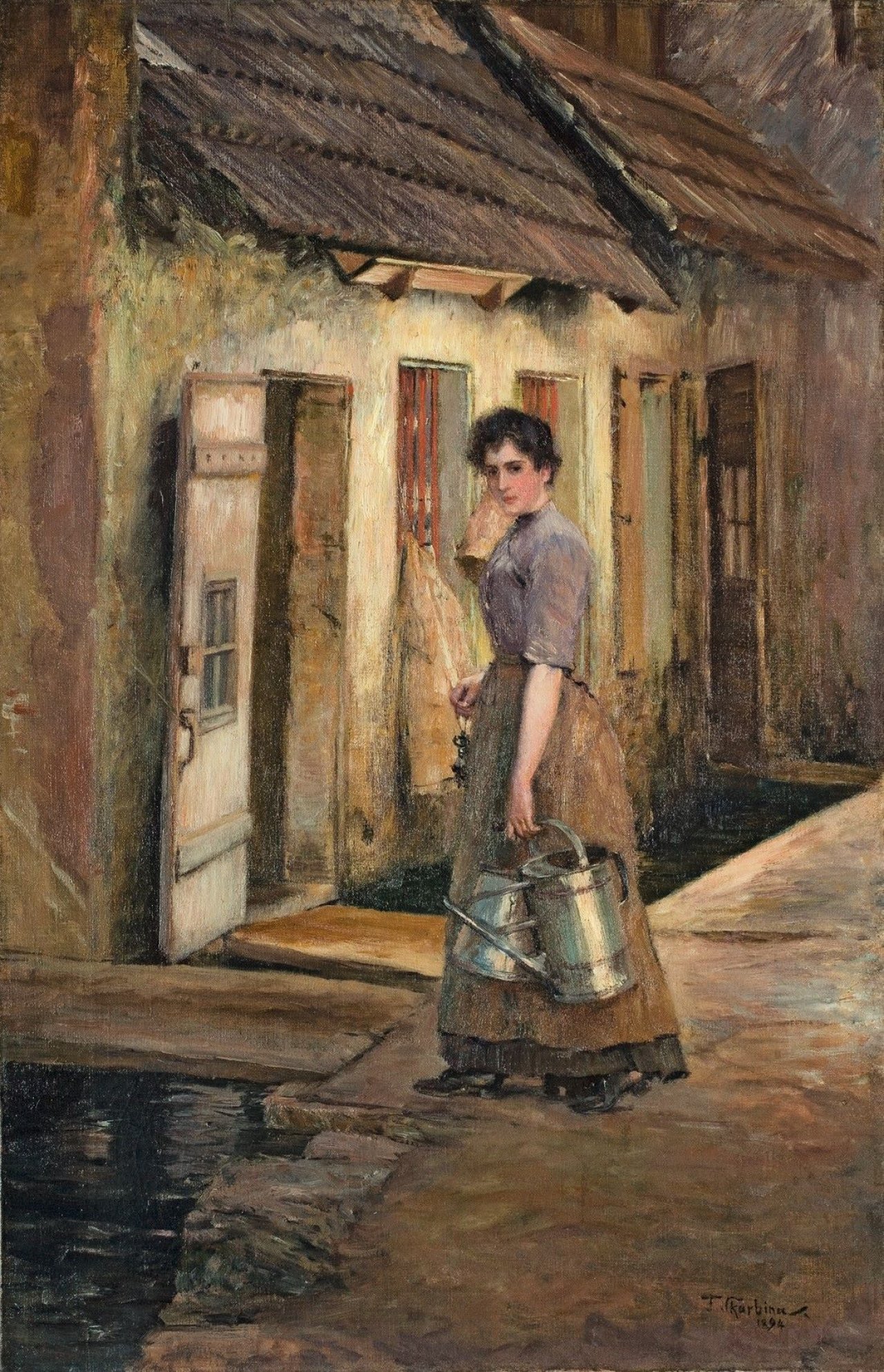 This picture shows the following artwork: Franz Skarbina. Jeanette. 1894.