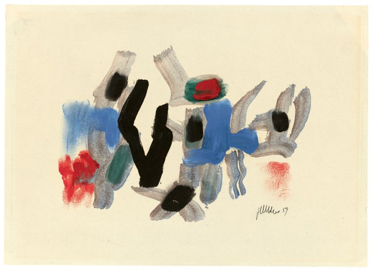Auf diesem Bild ist das folgende Kunstwerk zu sehen: Fritz Winter. Ohne Titel. 1959.