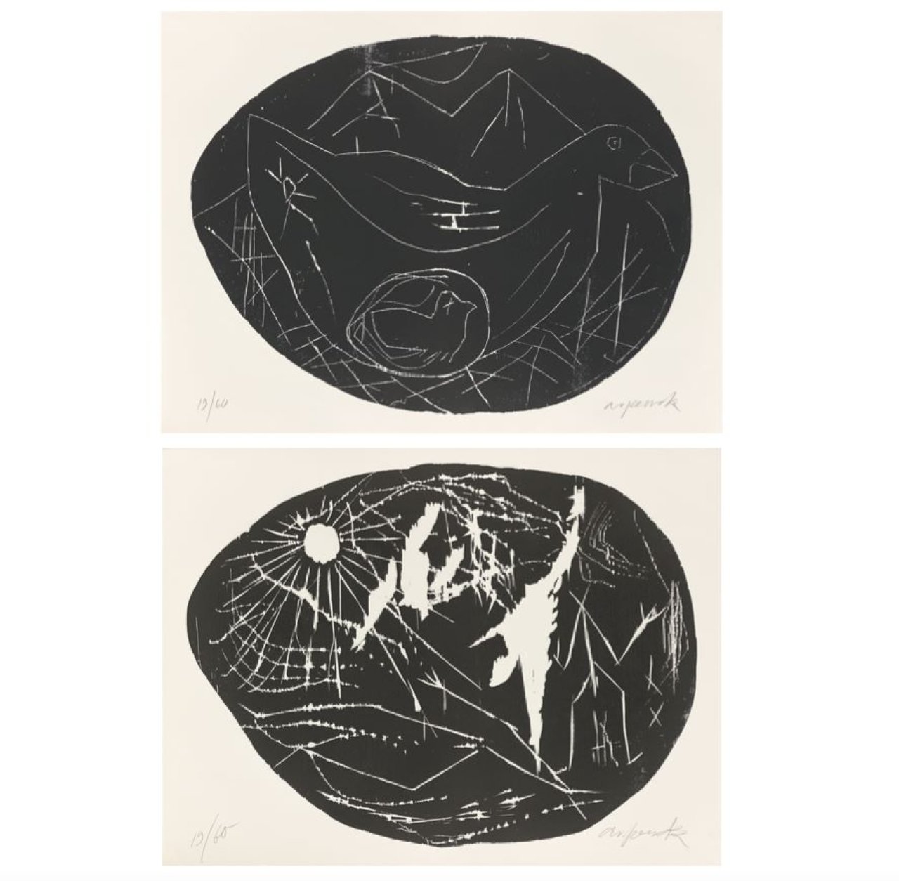 This picture shows the following artwork: A.R. Penck. Untitled.