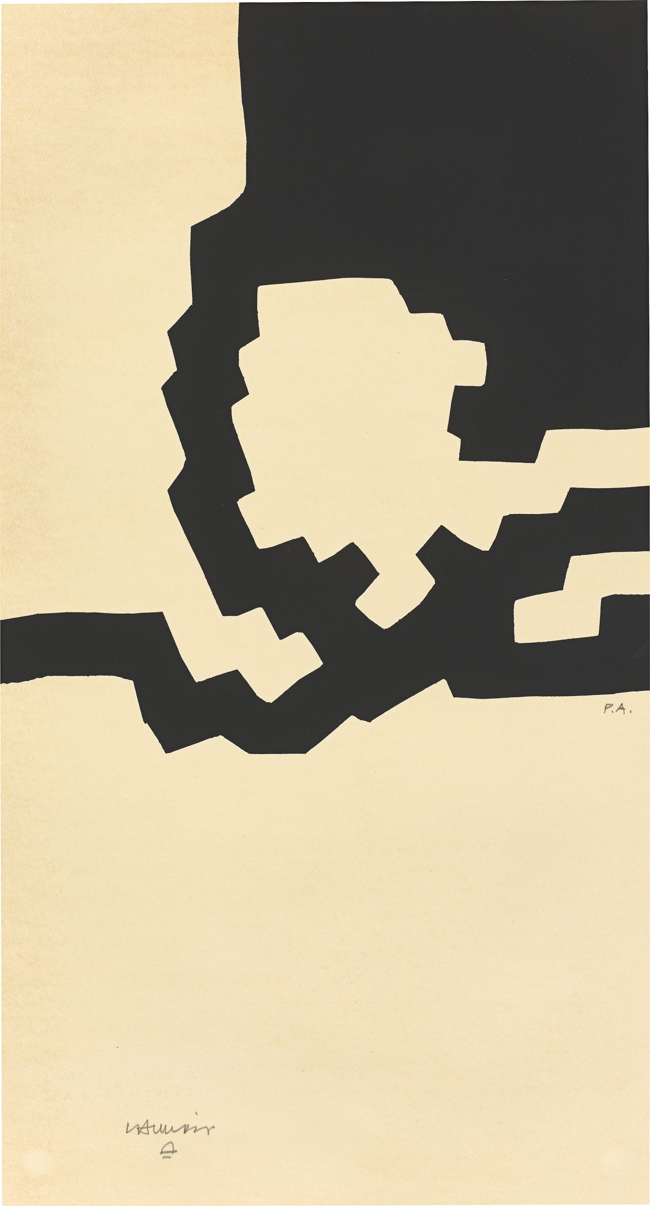 Auf diesem Bild ist das folgende Kunstwerk zu sehen: Eduardo Chillida. „Munich I“. 1977.
