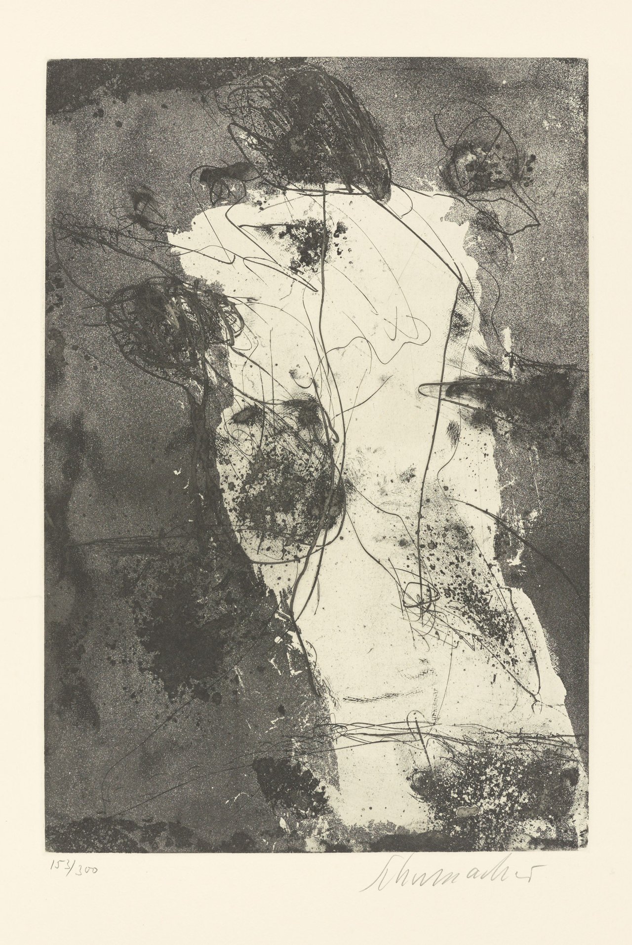 Auf diesem Bild ist das folgende Kunstwerk zu sehen: Emil Schumacher. Ohne Titel. 1951/61.