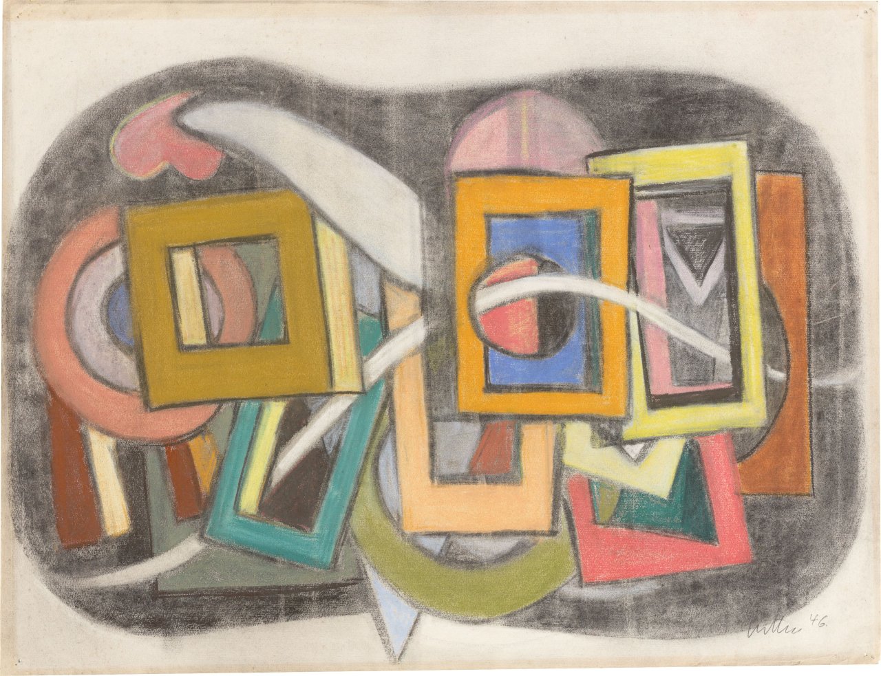 Auf diesem Bild ist das folgende Kunstwerk zu sehen: Adolf Luther. Ohne Titel. 1946.
