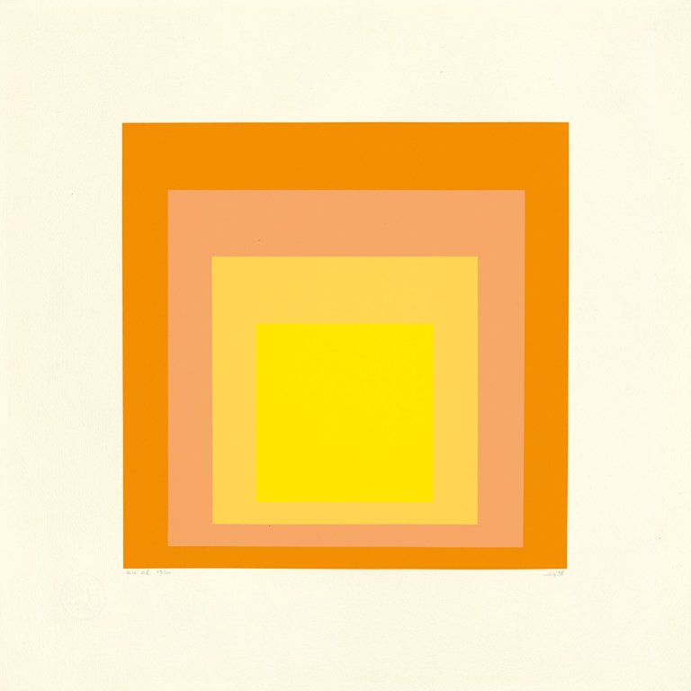 Auf diesem Bild ist das folgende Kunstwerk zu sehen: Josef Albers. „EK Ih“. 1970.