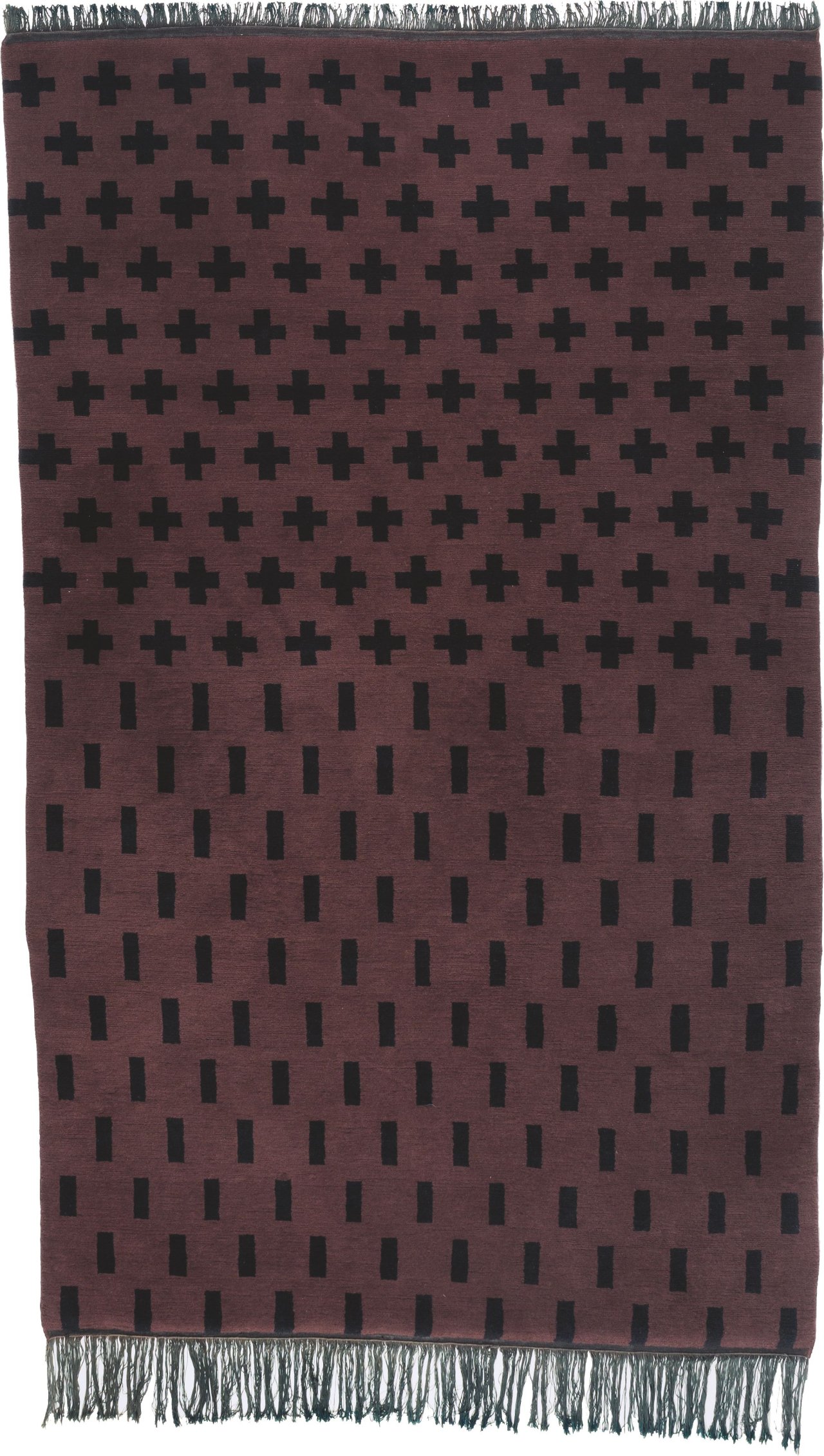 Auf diesem Bild ist das folgende Kunstwerk zu sehen: Rosemarie Trockel. „plus minus big“. Um 1989.