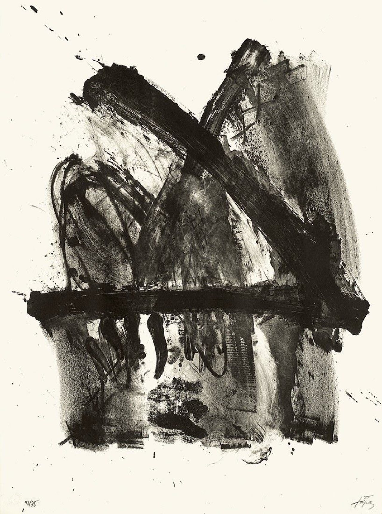 Auf diesem Bild ist das folgende Kunstwerk zu sehen: Antoni Tàpies. „Donaueschingen“. 1968.