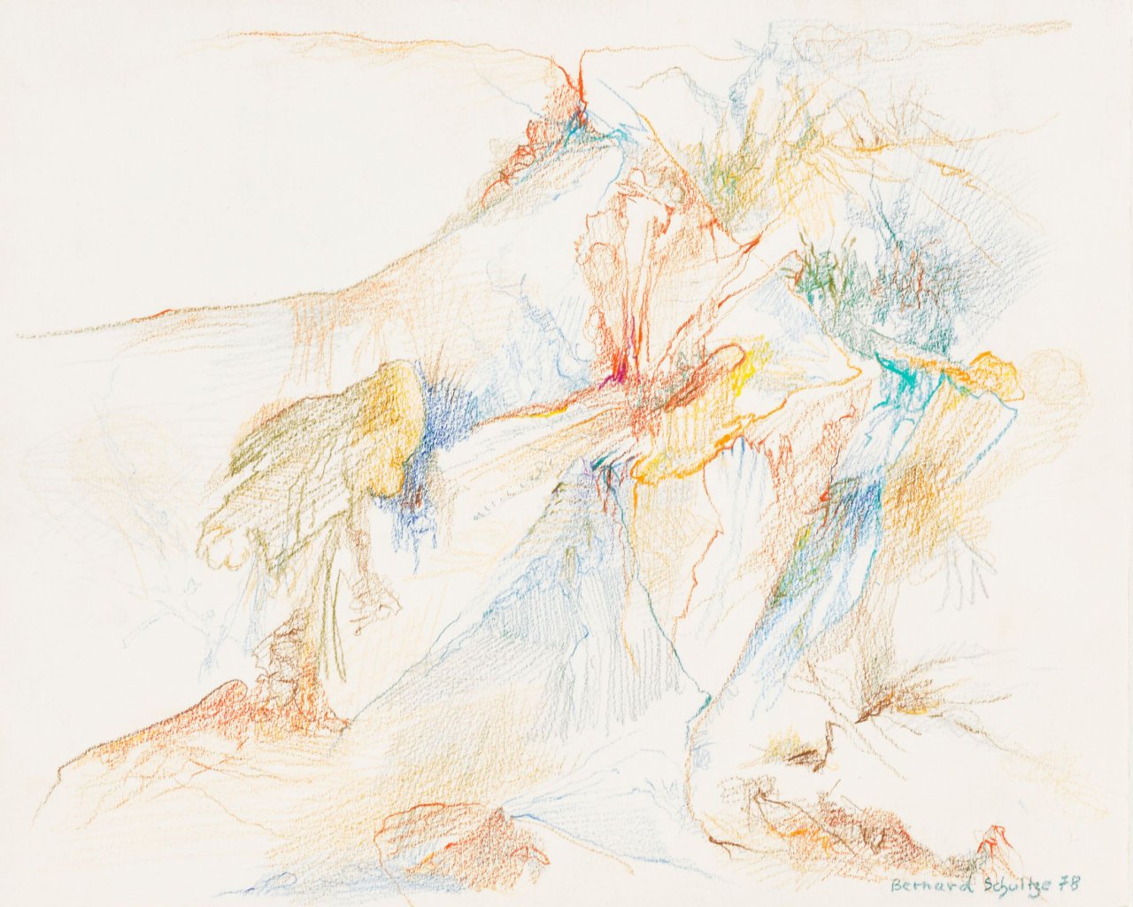 Auf diesem Bild ist das folgende Kunstwerk zu sehen: Bernard Schultze. Ohne Titel. 1978.