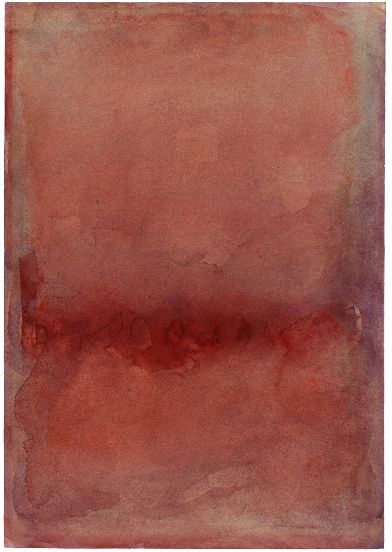 Auf diesem Bild ist das folgende Kunstwerk zu sehen: Gotthard Graubner. Ohne Titel. 1960.