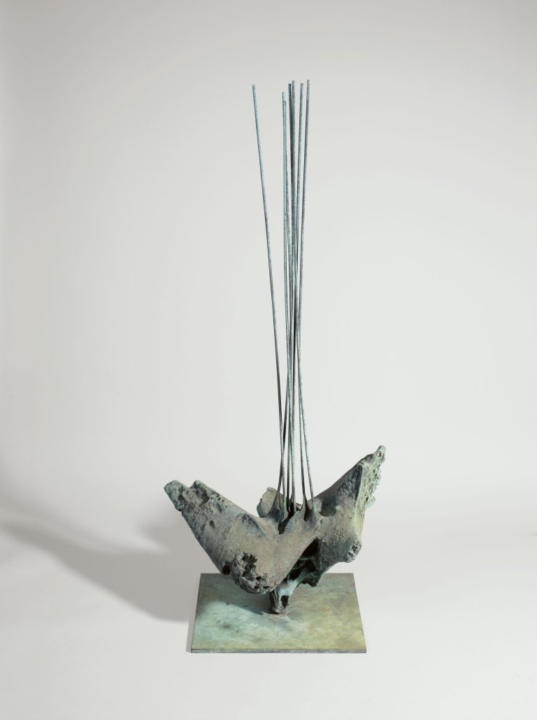 Auf diesem Bild ist das folgende Kunstwerk zu sehen: Bernhard Heiliger. „Vogelschrei“. 1964.