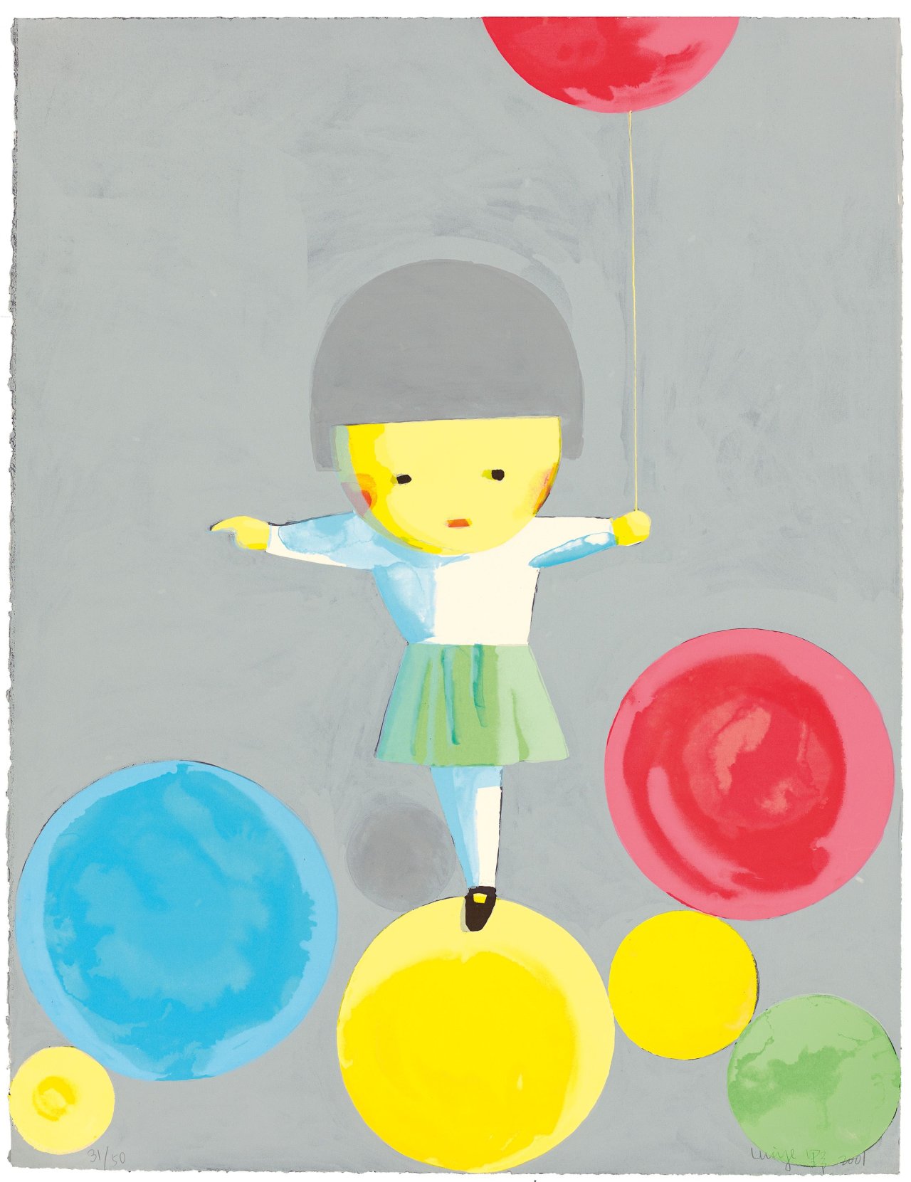 Auf diesem Bild ist das folgende Kunstwerk zu sehen:  Liu Ye. „The Ballon girl“. 2001.