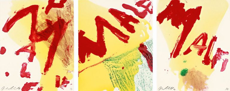 Auf diesem Bild ist das folgende Kunstwerk zu sehen: Julian Schnabel. „Malfi“. 1998.