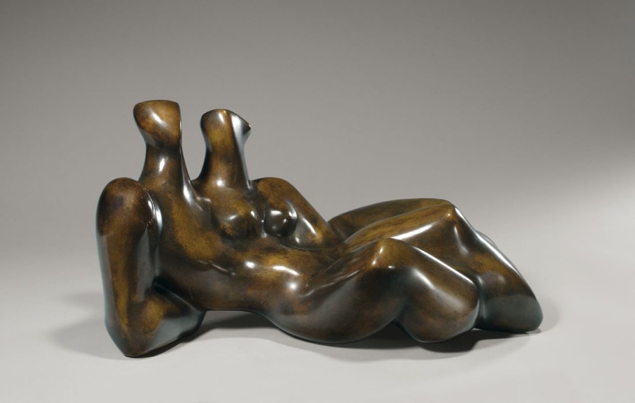 Auf diesem Bild ist das folgende Kunstwerk zu sehen: Karl Hartung. „Liegendes Paar“. 1948.
