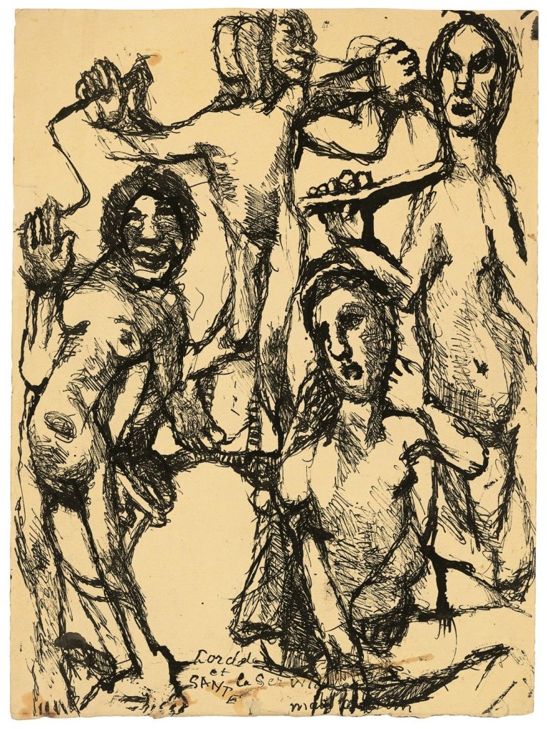Auf diesem Bild ist das folgende Kunstwerk zu sehen: Louis Soutter. „Corde de la servitude“. 1930/37.
