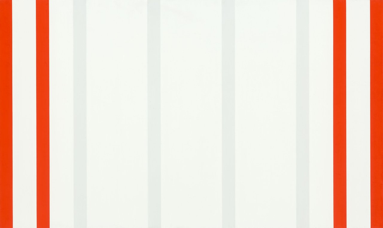 Auf diesem Bild ist das folgende Kunstwerk zu sehen: Andreas Brandt. „Rot-Grau“. 1977.