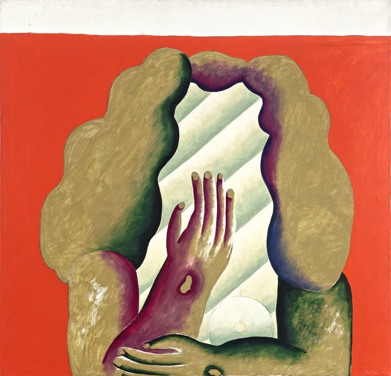 This picture shows the following artwork: Horst Antes. „Großer Kopf“. 1967/68.