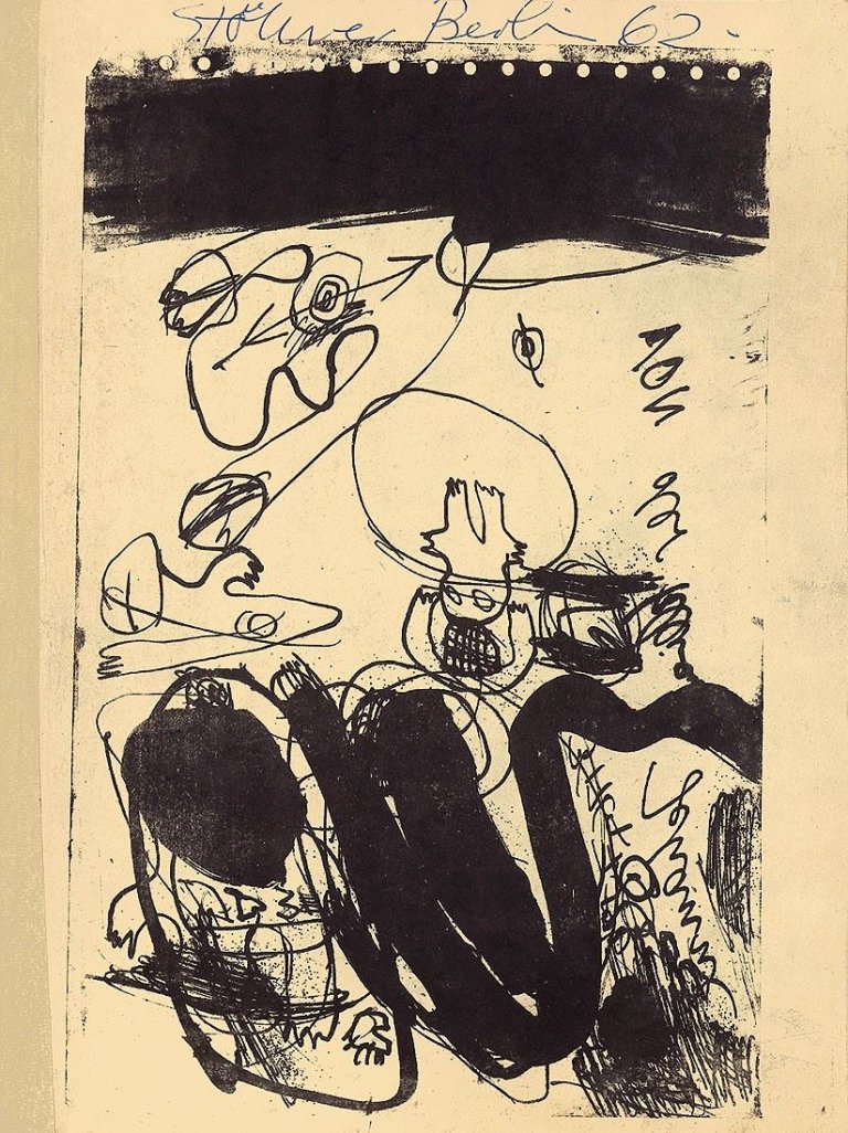 Auf diesem Bild ist das folgende Kunstwerk zu sehen: Walter Stöhrer. Ohne Titel. 1962.