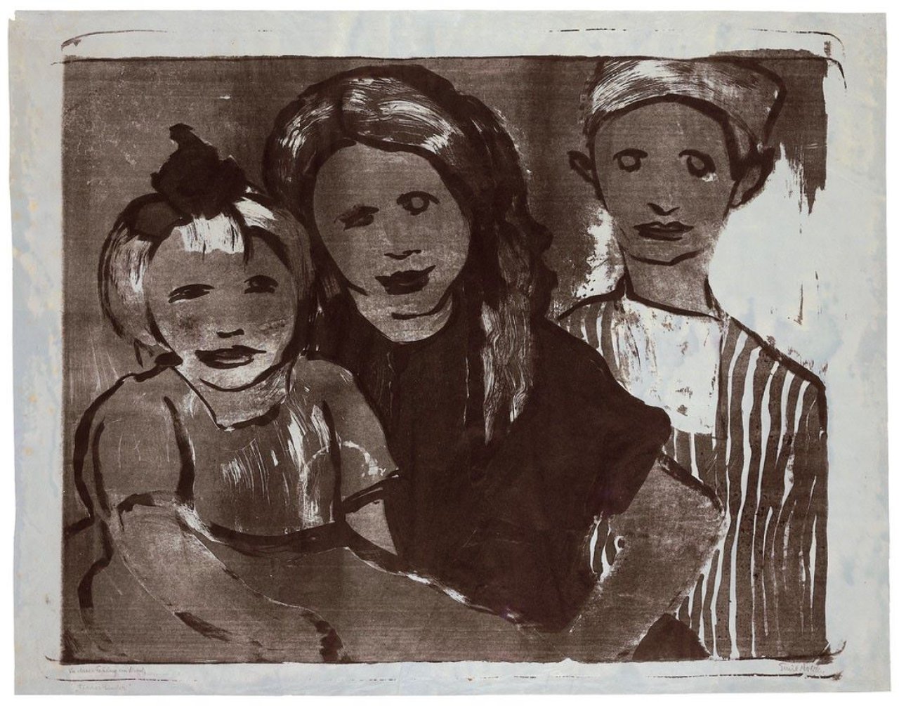 This picture shows the following artwork: Emil Nolde. „Fischerkinder“. 1926.