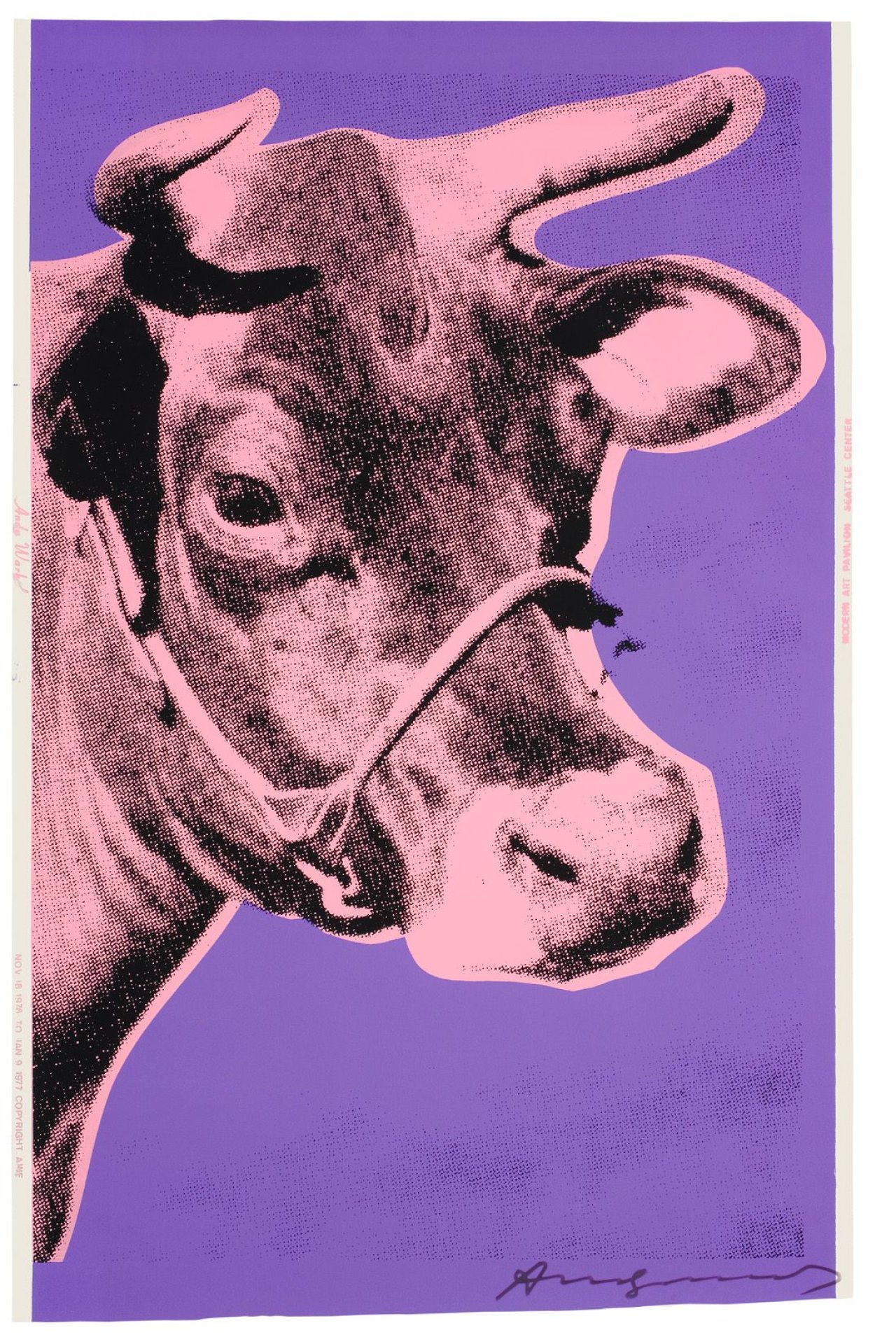 Auf diesem Bild ist das folgende Kunstwerk zu sehen: Andy Warhol. „Cow“. 1976.