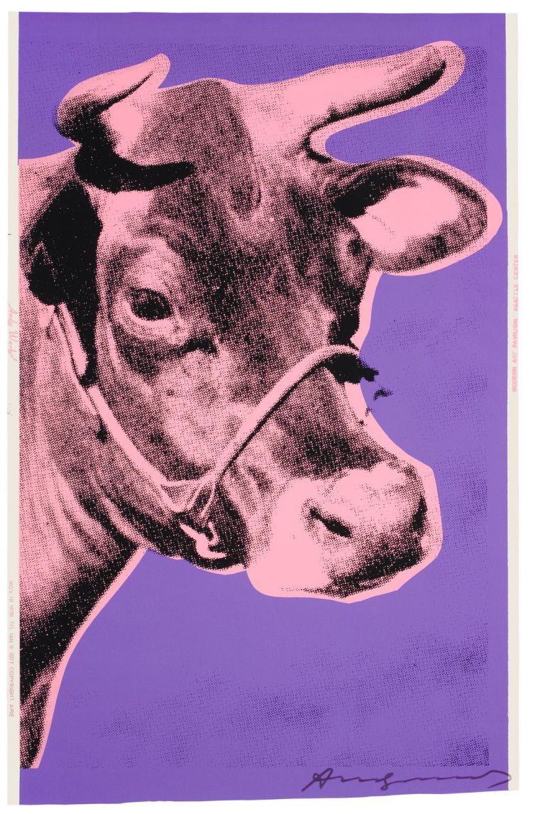 This picture shows the following artwork: Andy Warhol. „Cow“. 1976.