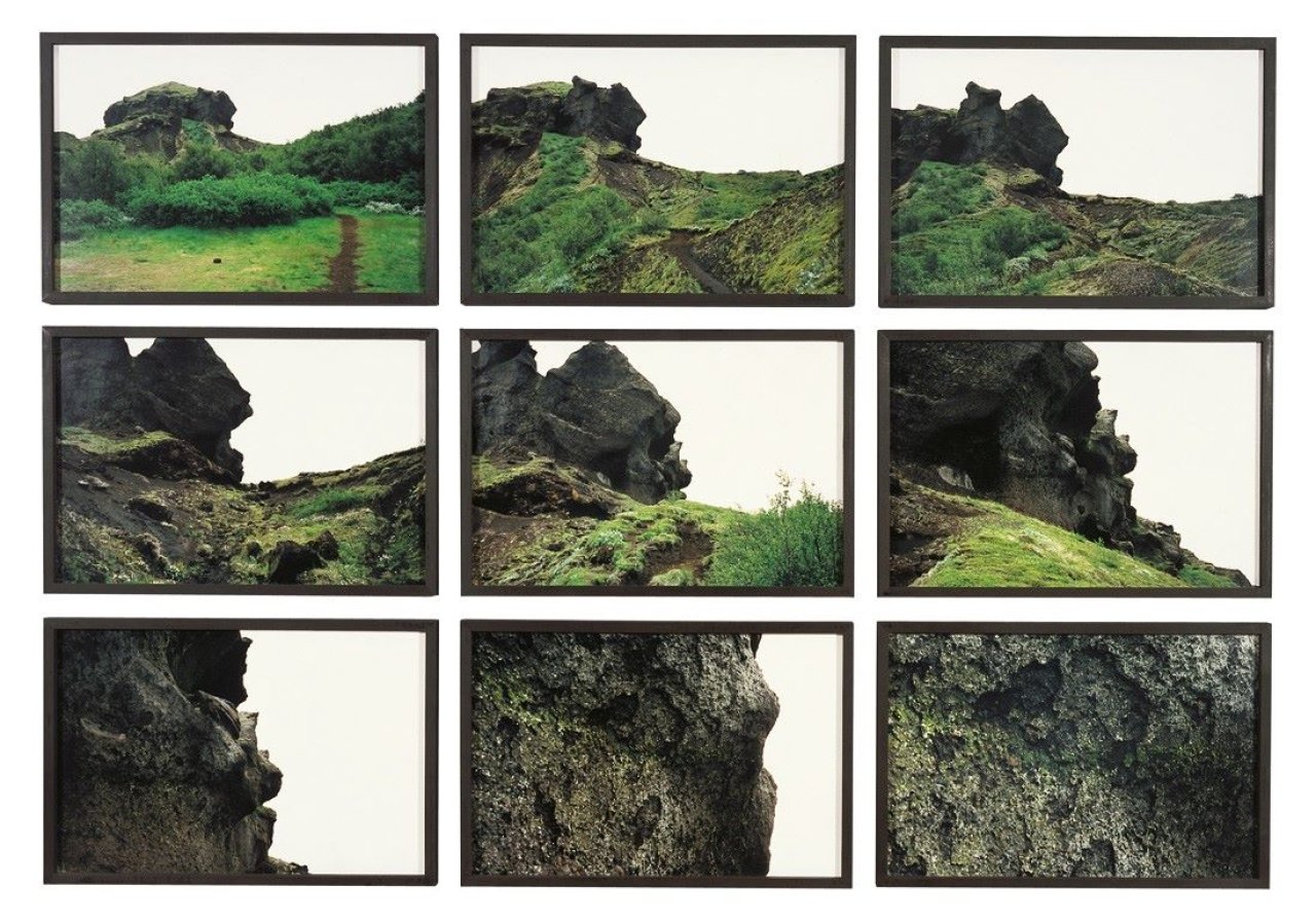 Auf diesem Bild ist das folgende Kunstwerk zu sehen: Olafur Eliasson. „The Thormörk Close-up Series“. 1999.
