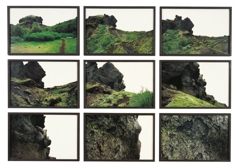 Auf diesem Bild ist das folgende Kunstwerk zu sehen: Olafur Eliasson. „The Thormörk Close-up Series“. 1999.