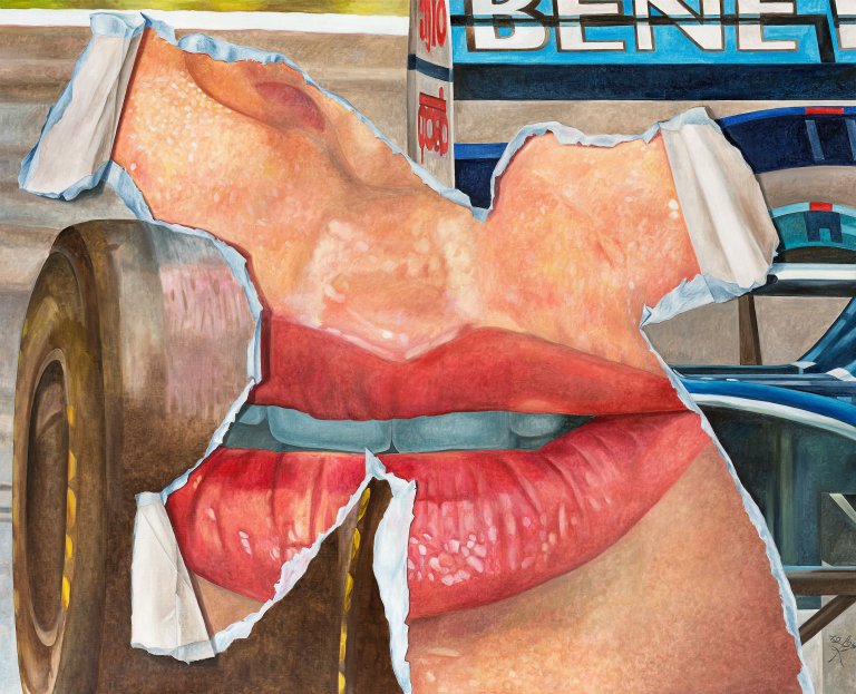 Auf diesem Bild ist das folgende Kunstwerk zu sehen: Fritz Köthe. „Großer Mund“. 1994.