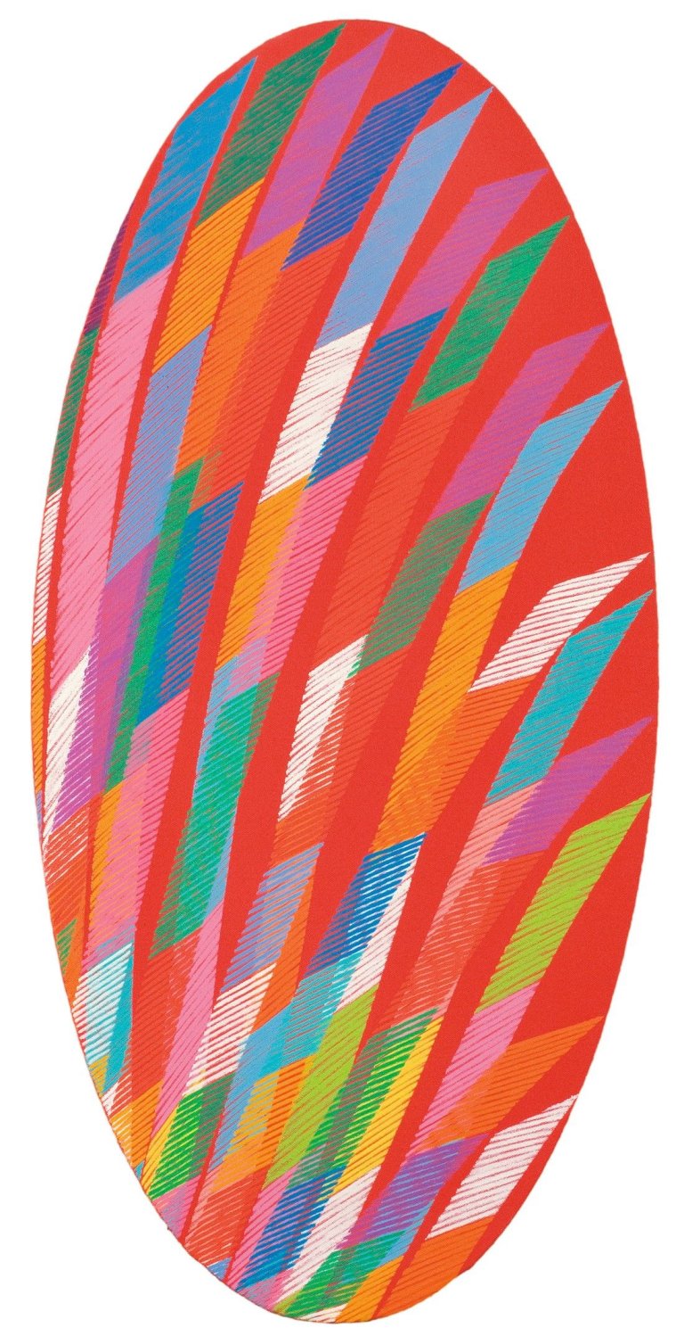 Auf diesem Bild ist das folgende Kunstwerk zu sehen: Piero Dorazio. „Stemma Ovale“. 1987.