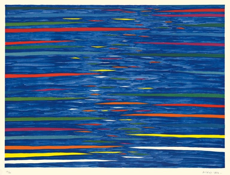Auf diesem Bild ist das folgende Kunstwerk zu sehen: Piero Dorazio. „Sapsikos“. 1976.