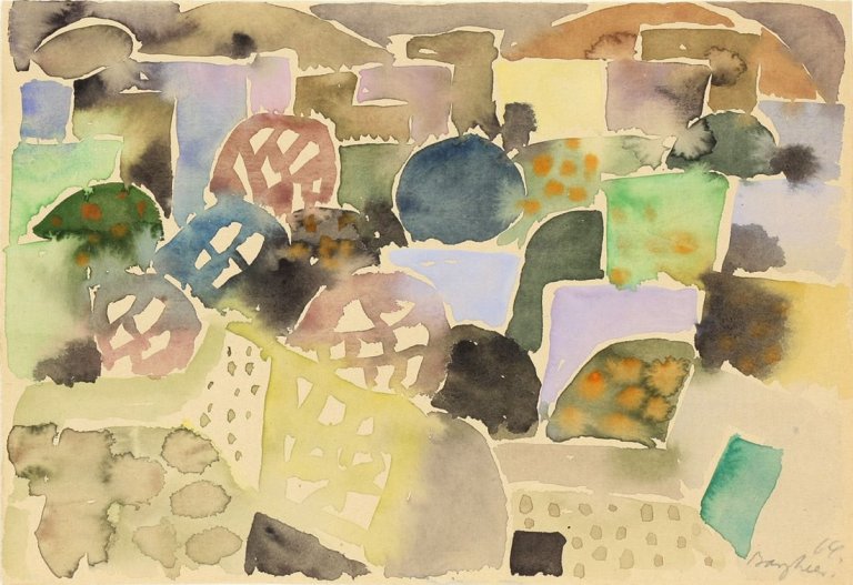 Auf diesem Bild ist das folgende Kunstwerk zu sehen: Eduard Bargheer. „Frühling“. 1964.
