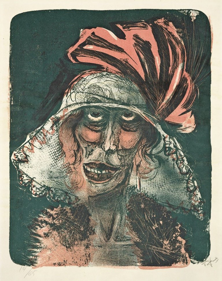 Auf diesem Bild ist das folgende Kunstwerk zu sehen: Otto Dix. „Leonie“. 1923.