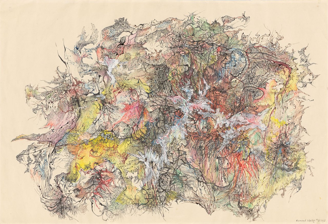 This picture shows the following artwork: Bernard Schultze. Untitled. 1962.