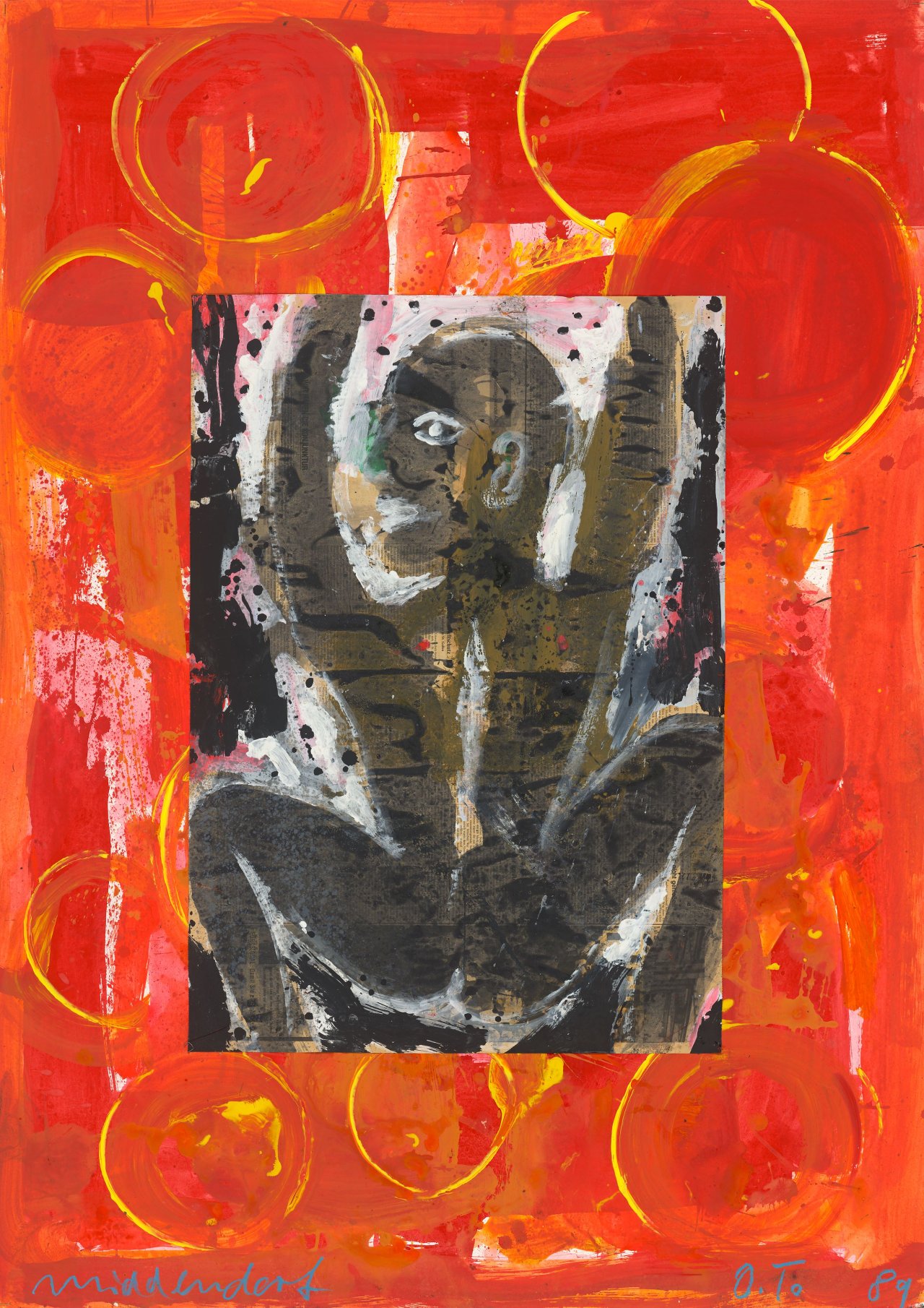 Auf diesem Bild ist das folgende Kunstwerk zu sehen: Helmut Middendorf. „O.T.“. 1989.