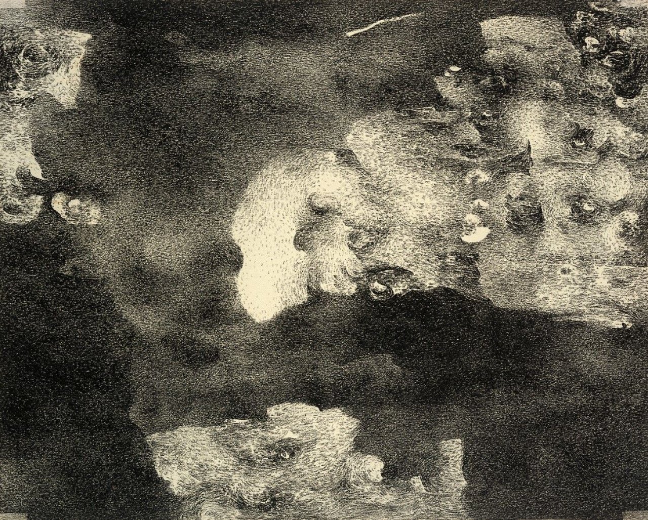 Auf diesem Bild ist das folgende Kunstwerk zu sehen: Richard Oelze. „Z 140“. 1962.