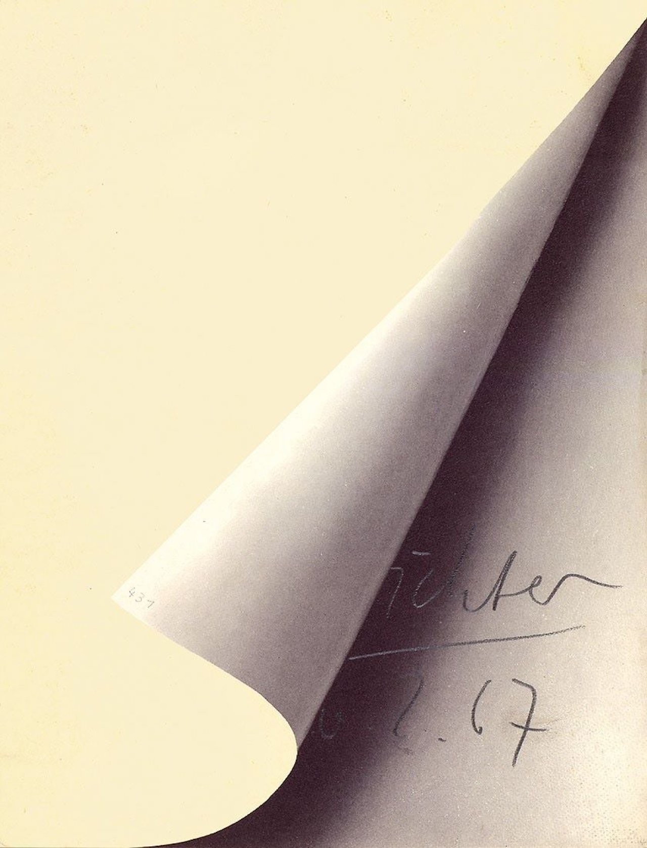 Auf diesem Bild ist das folgende Kunstwerk zu sehen: Gerhard Richter. „Blattecke“. 1967.
