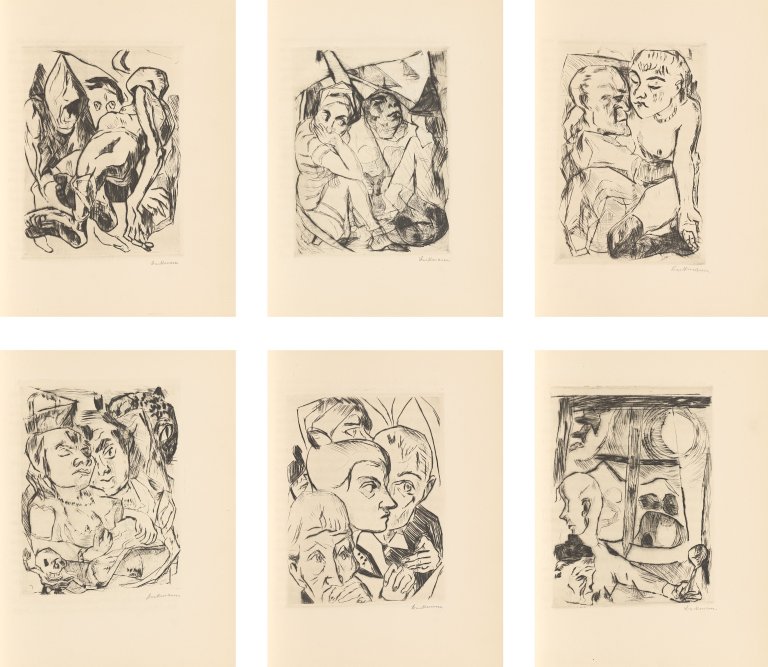 Auf diesem Bild ist das folgende Kunstwerk zu sehen: Max Beckmann. „Kasimir Edschmid: Die Fürstin“. 1918.