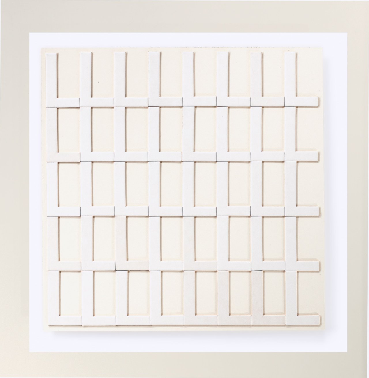 Auf diesem Bild ist das folgende Kunstwerk zu sehen: Peter Roehr. Ohne Titel (OB-34). 1966.