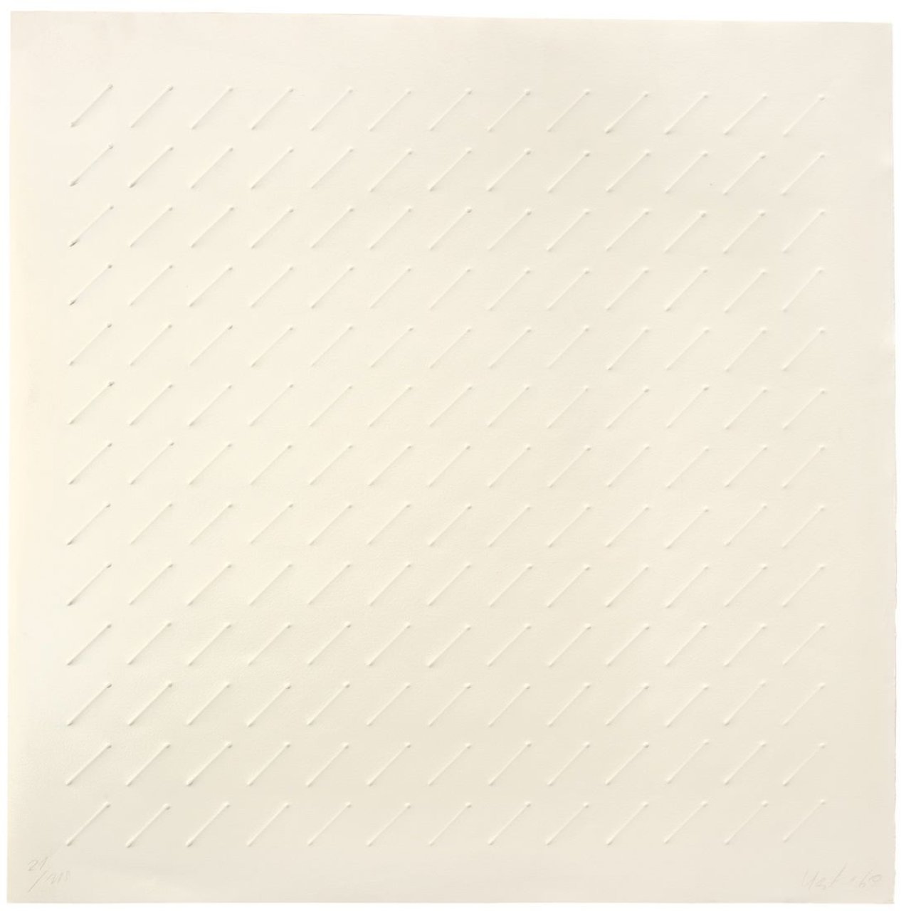 Auf diesem Bild ist das folgende Kunstwerk zu sehen: Günther Uecker. Ohne Titel. 1969.